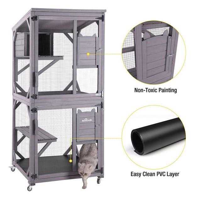 Aivituvin Cat House Outdoor Cat Catio AIR22 - Pet Supplies online store