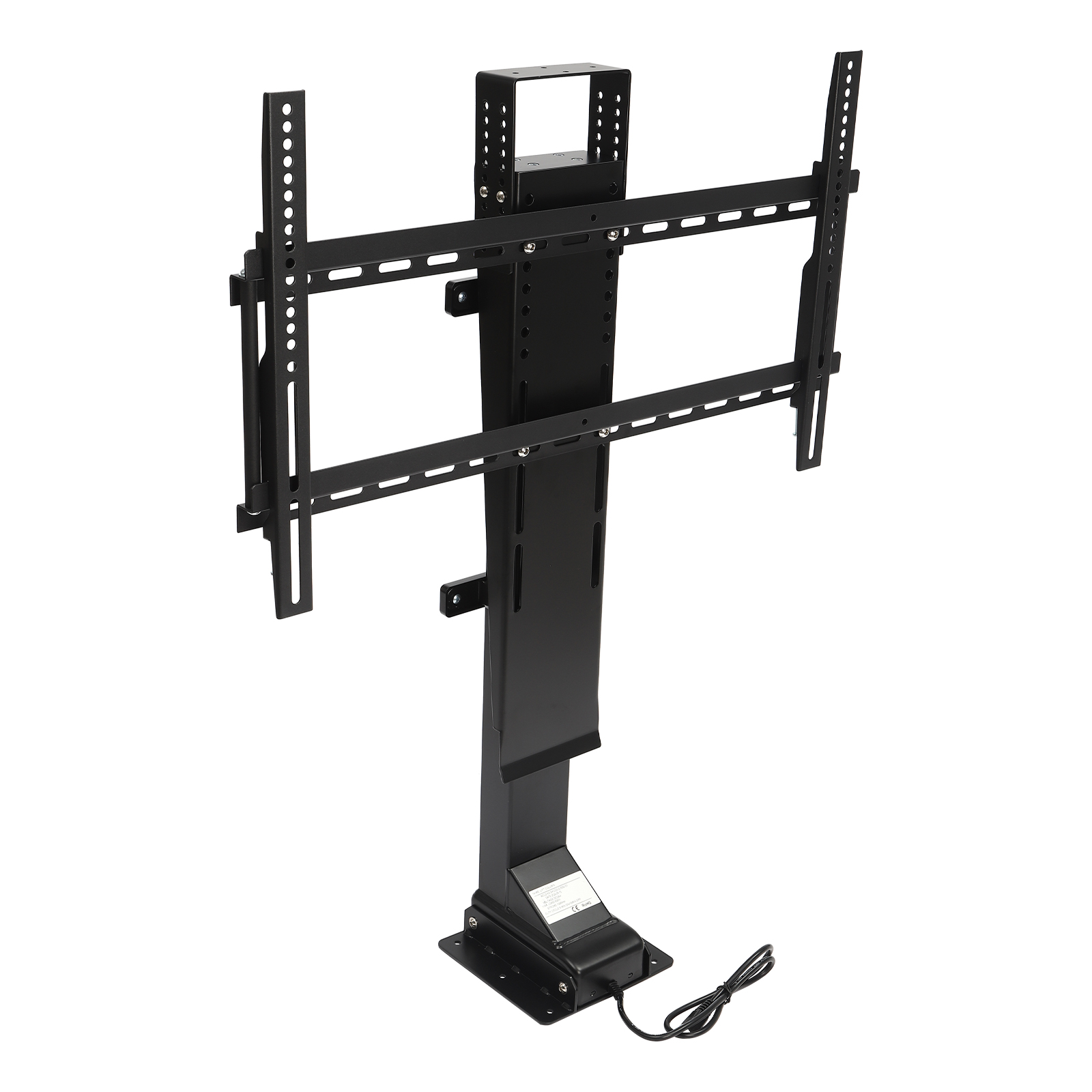 Aiqidi Swivel Motorized TV Lift 3.28Ft Stroke Motorized TV Mount w/Remote, Height Adjustable 32-70in, Load 176.4lb, Swivel L/R 45°