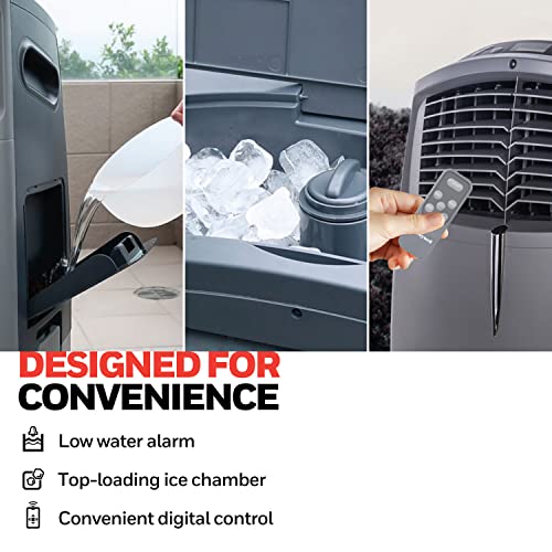 Honeywell 525 CFM Indoor Portable Evaporative Cooler with Fan & Humidifier