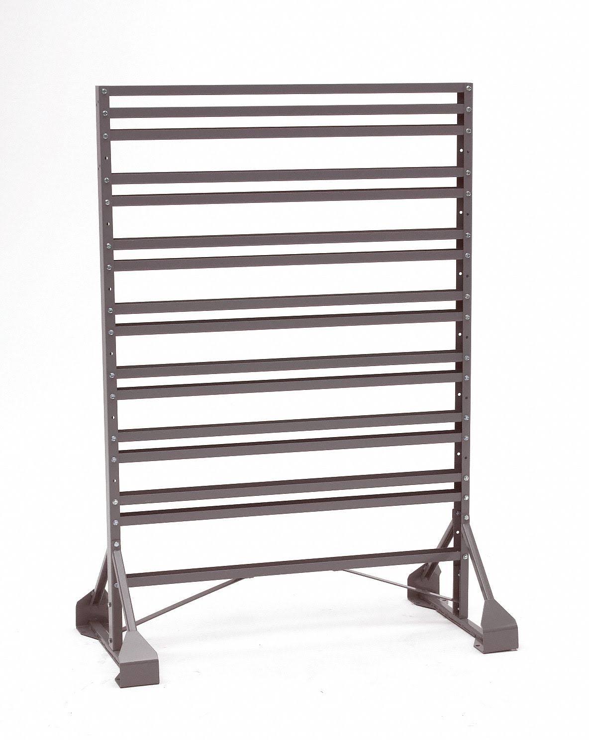 Akro-Mils 30016 53x22L x 20x22W x 36x22H Gray Bin Rail Floor Rack