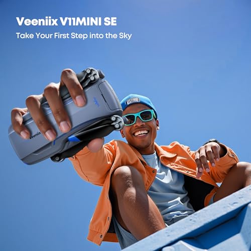 V11MINI SE Drones with Camera for Adults 4K UHD,Under 249g,70 Mins Flight Time,9842FT Long Range,Auto Return,Lightweight and Foldable Drone for Adults,Beginner,Upgraded Mini Drone with TOF GPS