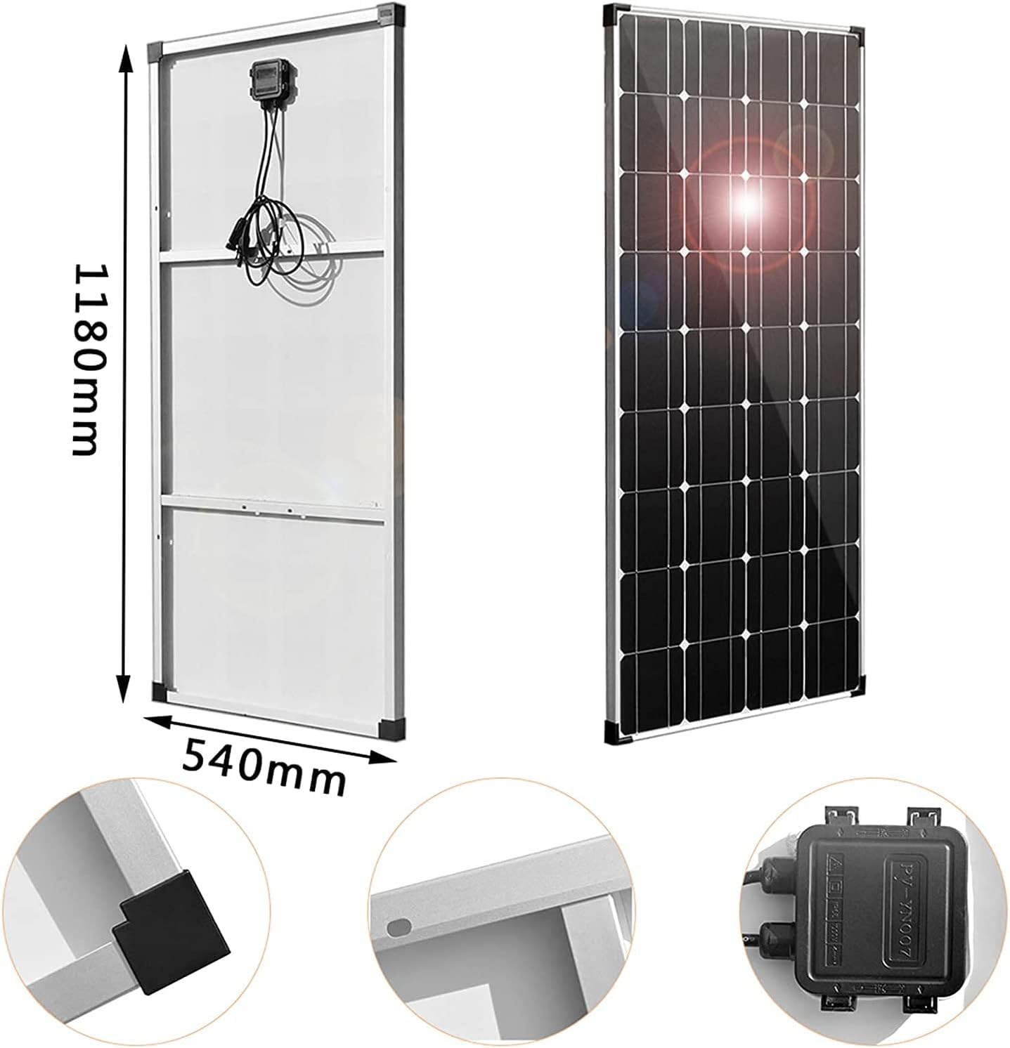 Solar Panel 600W 2X 300W PET Flexible Solar Panel Portable Mono Solar Battery Charger with Controller for Car Yacht Battery Boat,with 40A Controller …