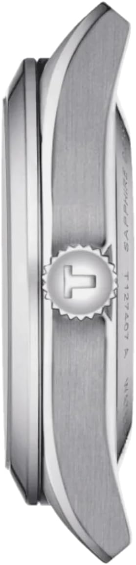 Tissot Mens Gentleman Powermatic 80 Open Heart 316L Stainless Steel case Automatic Watches, Grey, Stainless Steel, 21 (T1274071104101)