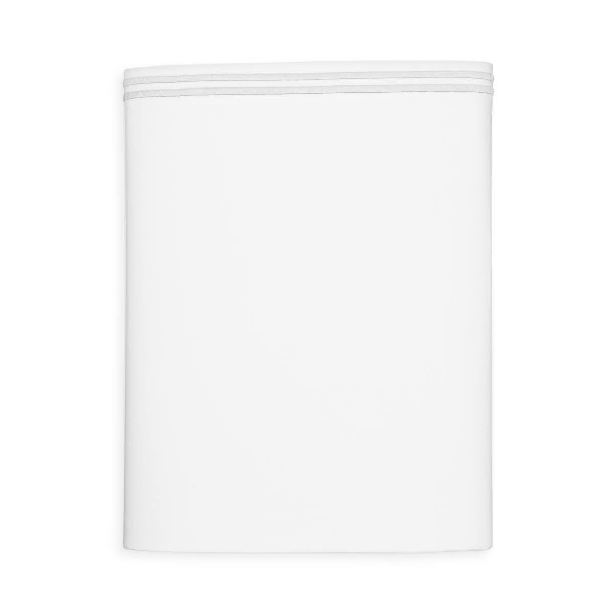 Hudson Park Collection Italian Percale Full Flat Sheet - 100% Exclusive - Silver