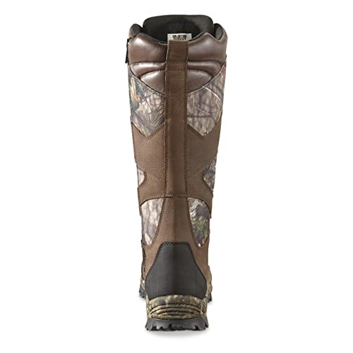 Guide Gear Country Pursuit Men’s 16" Snake Boots Leather Waterproof Hunting Shoes Mossy Oak Break-up Country