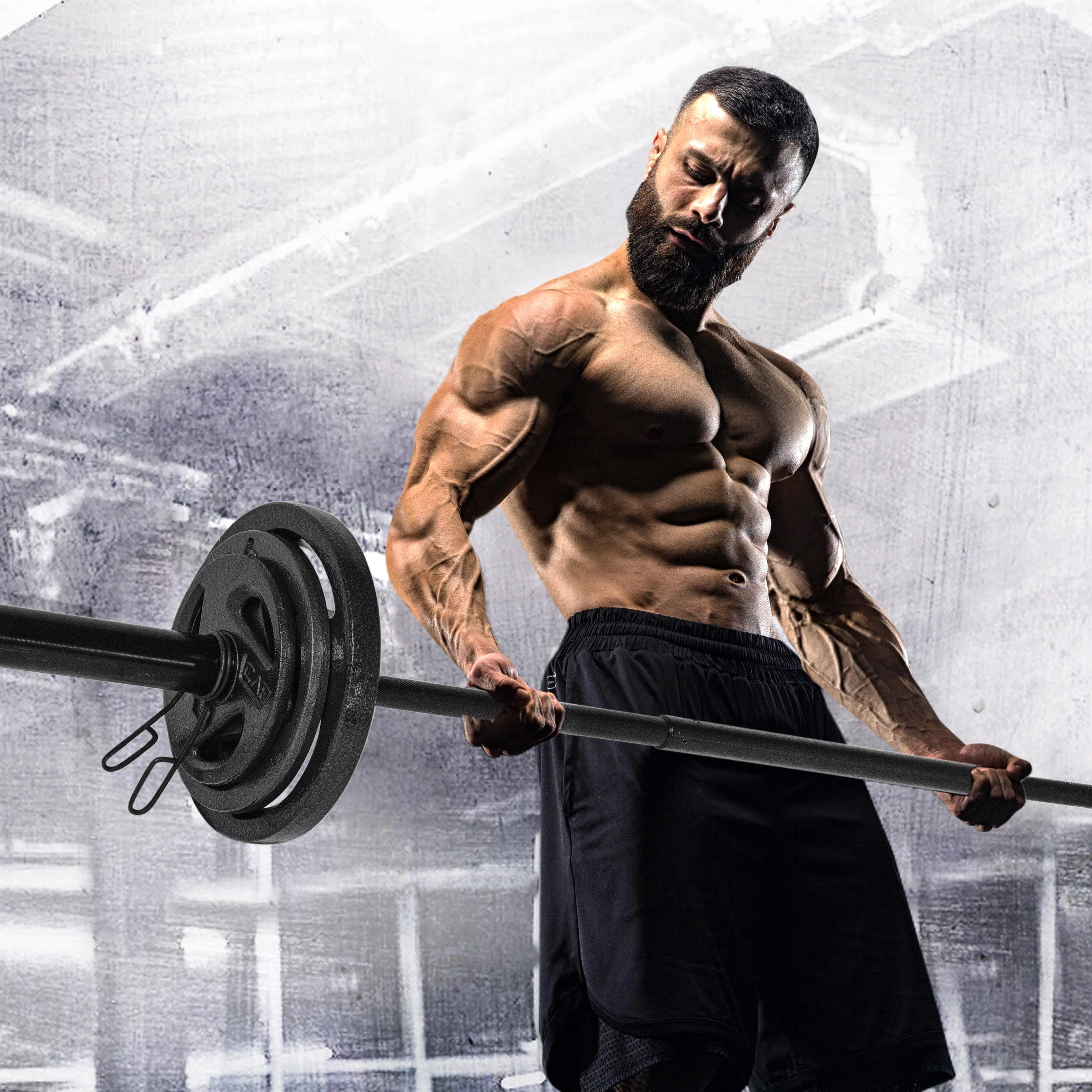 CAP Barbell Olympic Weight Set, 110 lbs.