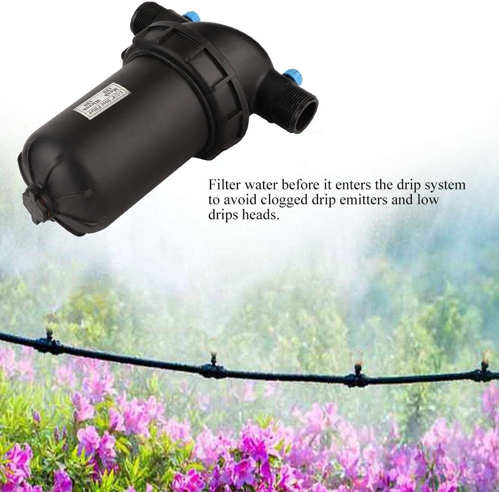 Combort Water Filter Irrigation Filter G1-1/4 Male Thread Disc Filter 120 Mesh for Gardening Agriculture Filters Drip Irrigation Pump, Easy to Clean Pack of 2