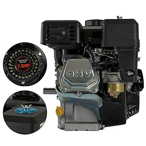 GX160 6.5HP 160cc / 7.5HP 210cc 4 Stroke Gas Engine OHV Air Cooled Pull Start Motor Air Cooled Single Cylinder Gas Engine 3600rpm for Generator Pressure Washer Go-Kart (6.5HP 160cc)