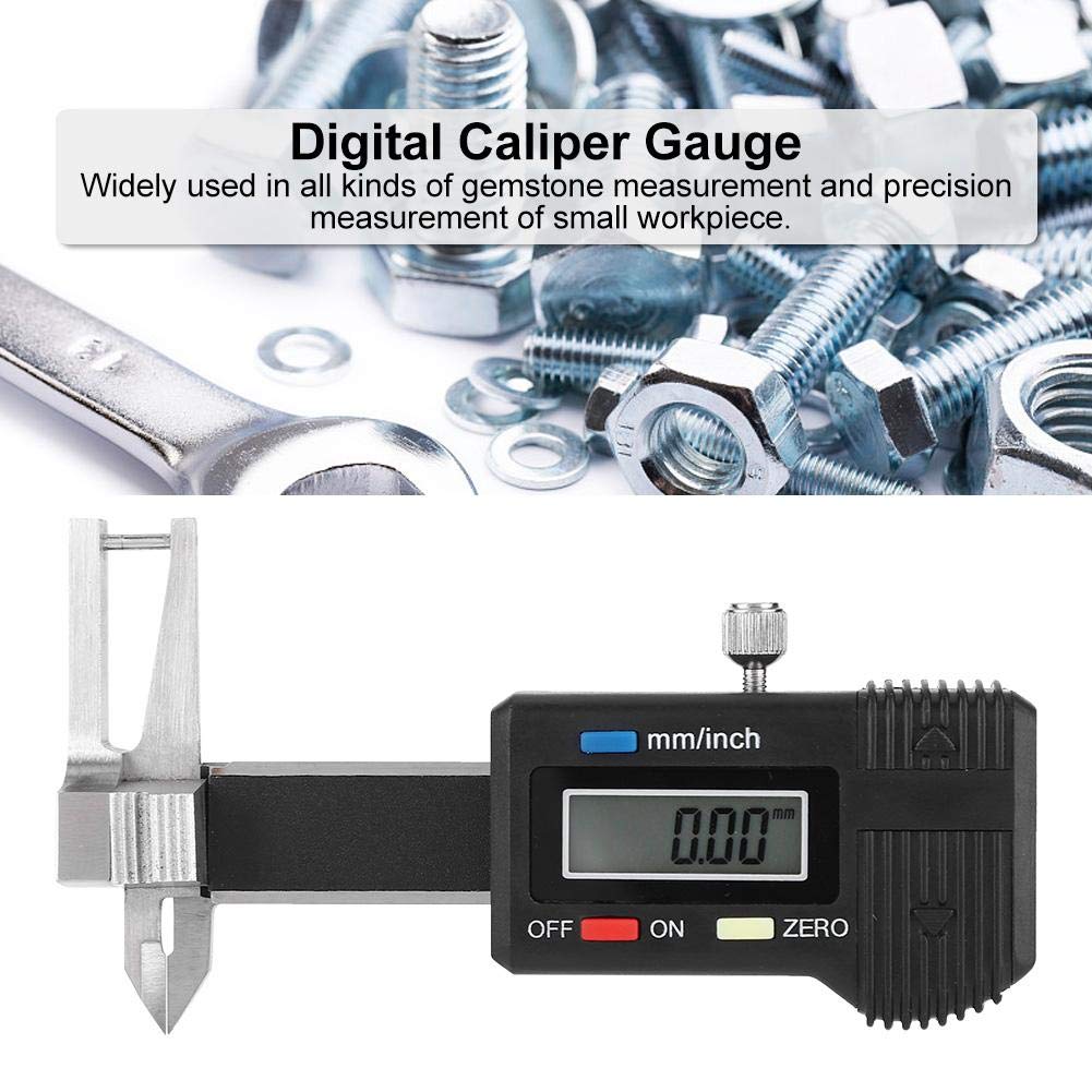Electronic Digital Caliper,0~25mm Stainless Steel Portable Micro Triple Use Vernier Caliper Gauge Thickness Measuring Ruler,High Precision for Gemstone Measurement