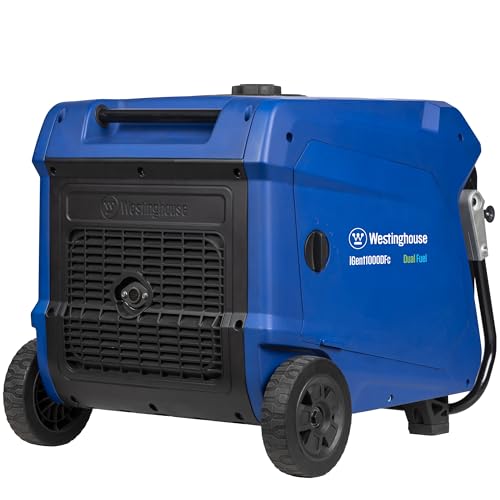Westinghouse 11000 Peak Watt Tri-Fuel Portable Inverter Generator, Remote Start, Transfer Switch Ready, Gas/Propane/Natural Gas Powered, Low THD, Safe for Electronics, Parallel Capable, CO Sensor