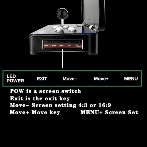 Pandora Arcade Portable Retro Video Game Player Built-in 20000+ Classic Games 14 inch LED Integrated Recreation Arcade Emulator Console Compatible with FBA/N64/Arcade/MAME