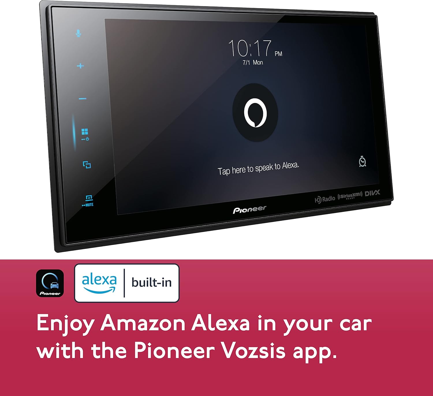 PIONEER CAR DMHC5500NEX 8-inch Modular Solutions Digital Media Receiver Wireless Carplay Mechless Amazon Alexa When Paired with Pioneer Vozsis App, Android Auto, Apple, Bluetooth, HD Radio