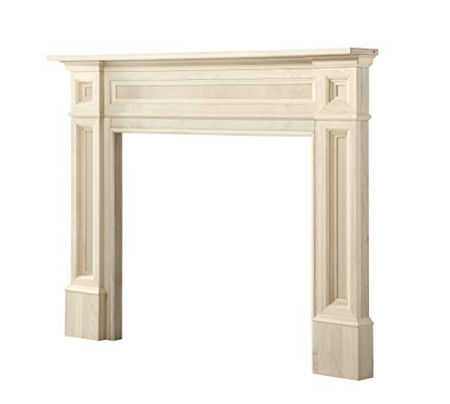 Pearl Mantels, Inc. 120-56 Windsor Fireplace Mantel Surround, Interior Width 56", Unfinished