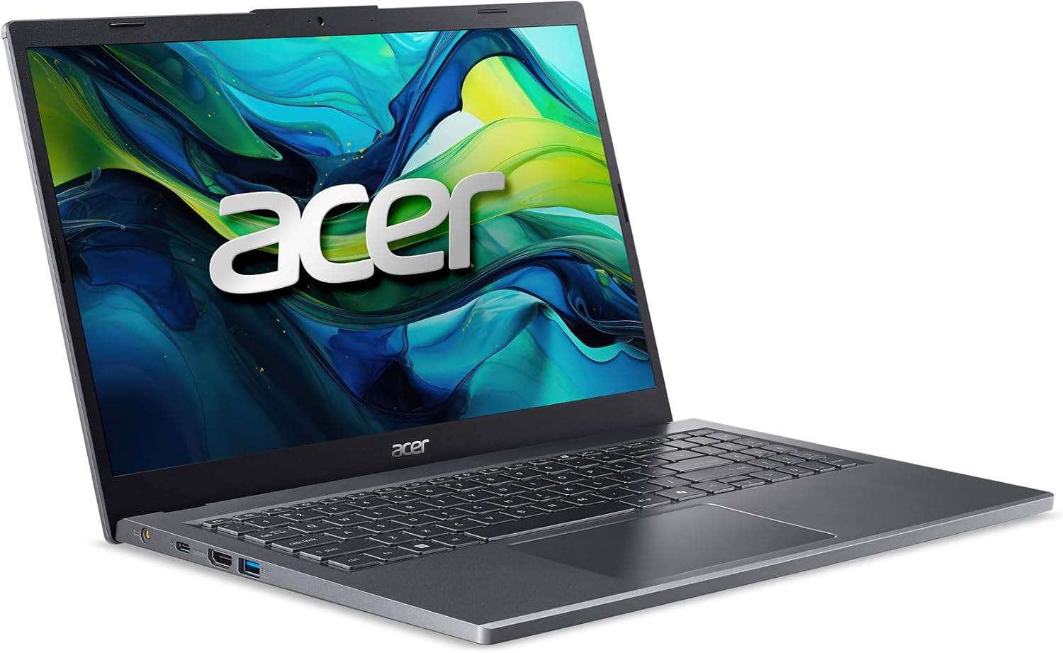 Acer Aspire 15 Laptop | 15.6" Full HD 1920 x 1080 IPS | Intel Core 5 processor 120U | Intel Graphics | 16GB LPDDR5 | 512GB Gen4 SSD | Wi-Fi 6E | AI PC | Copilot Key | Backlit Keyboard | A15-51M-59QV