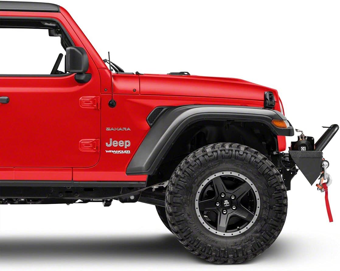 Barricade Trail Force HD Front Bumper with LED Lights Compatible with 18-22 Jeep Wrangler JL w/Factory Halogen Fog Lights