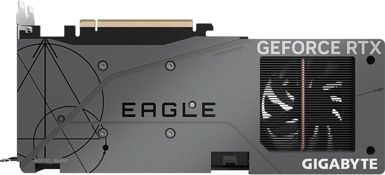 GIGABYTE NVIDIA GeForce RTX 4060 Eagle OC Graphics Card - 8GB GDDR6, 128-bit, PCI-E 4.0, 2505MHz Core Clock, 2X DP 1.4, 2X HDMI 2.1a, NVIDIA DLSS 3 - GV-N4060EAGLE OC-8GD