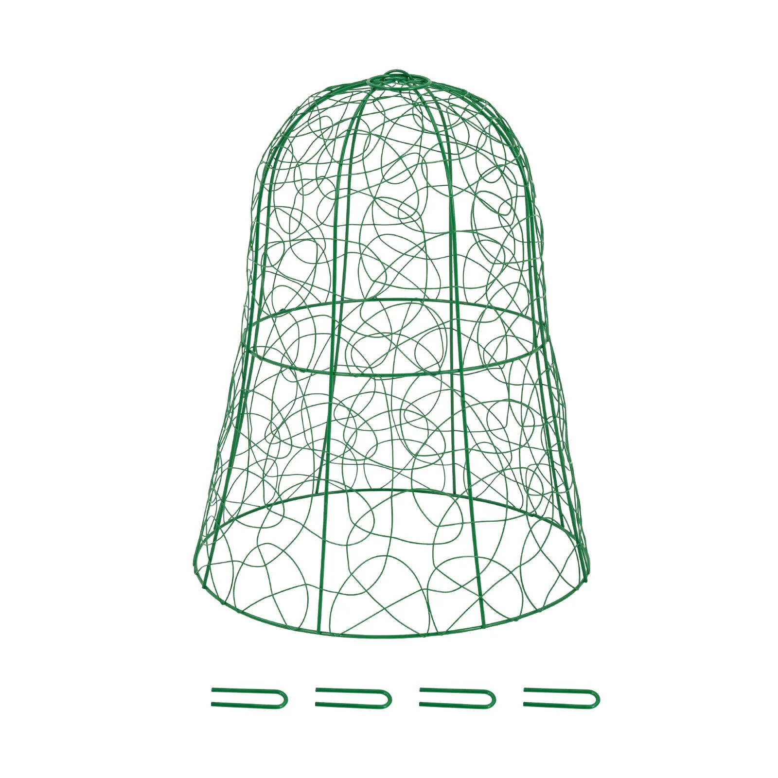 20PCS Garden Chicken Wire Cloche Plant Protector and Cover Iron Black/Green 12.99"H×15.75"