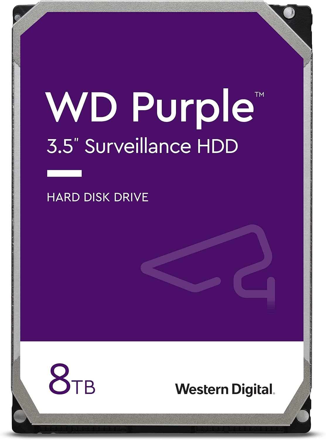 Western Digital - WD 8TB Purple Surveillance Internal Hard Drive - 7200 RPM Class, SATA 6 Gb/s, 256MB Cache, 3.5, Crypto Chia Mining - WD82PURZ - BROAGE HDMI Cable