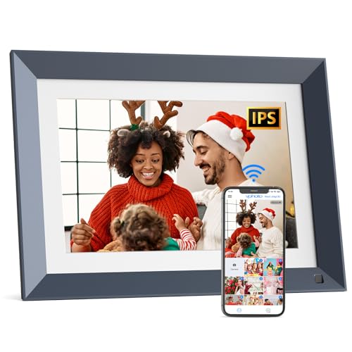 WiFi Digital Photo Frame - Digital Picture Frame, Touch Screen, Full Function, Motion Sensor, Share Photos or Videos via APP or Email, Unlimited Cloud Storage, Best Gift for Christmas
