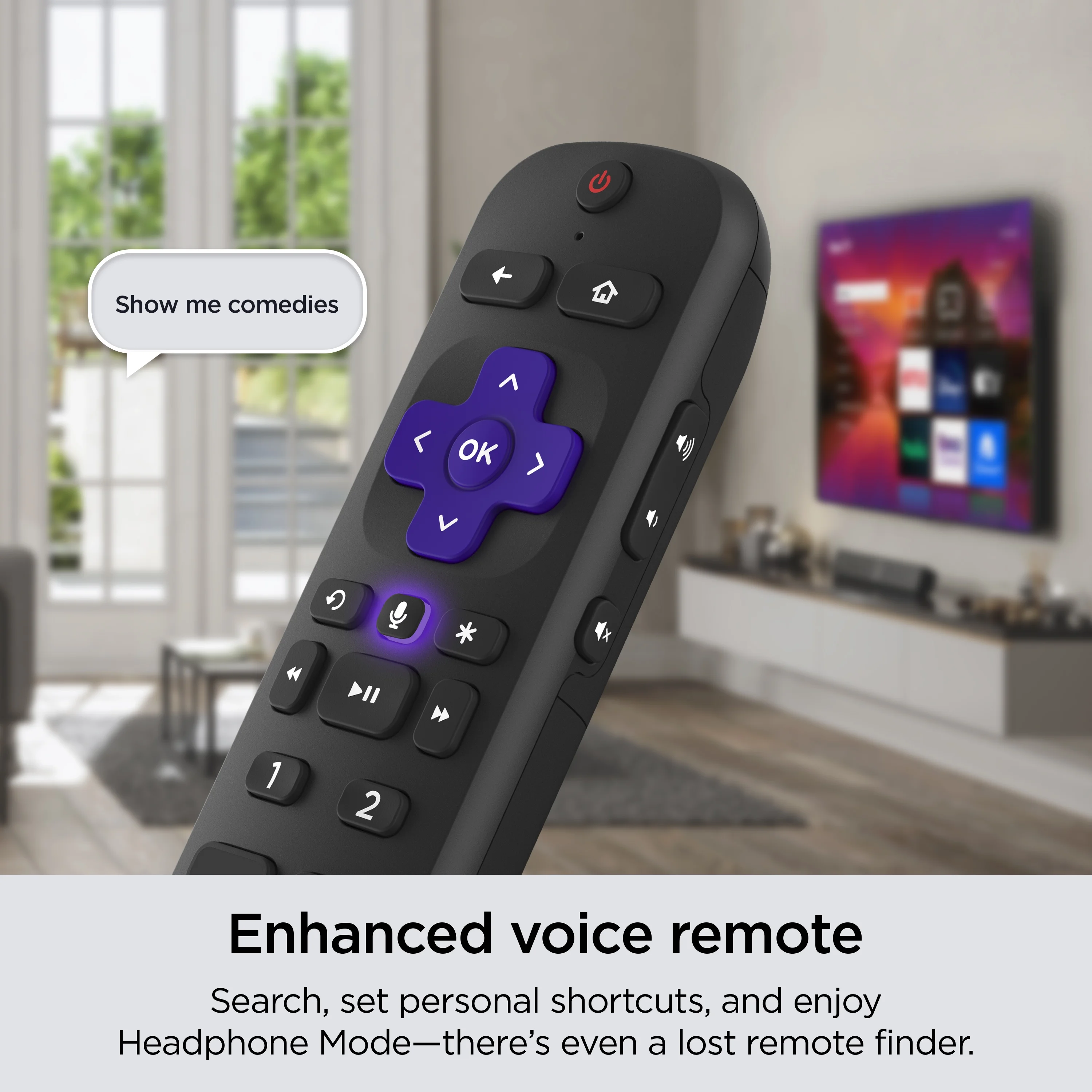Roku 50 Select Series 4K HDR Smart RokuTV with Enhanced Voice Remote, Brilliant 4K Picture, Automatic Brightness, and Seamless Streaming