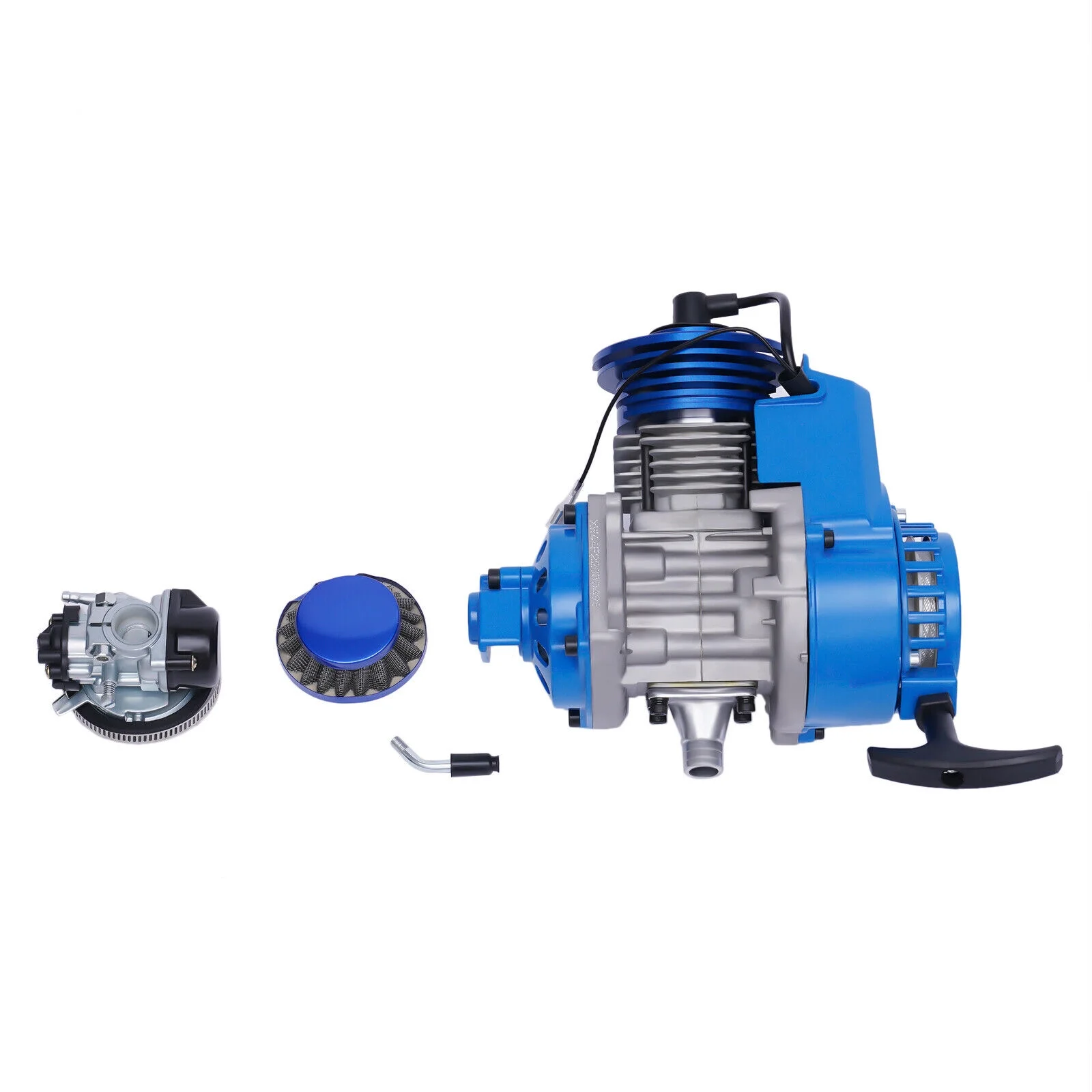 ZhdnBhnos 2 Stroke Complete Racing Engine Motor Pull Start Motorized Bike Engine Kit for Pocket Mini Dirt Bike ATV Scooter Quad