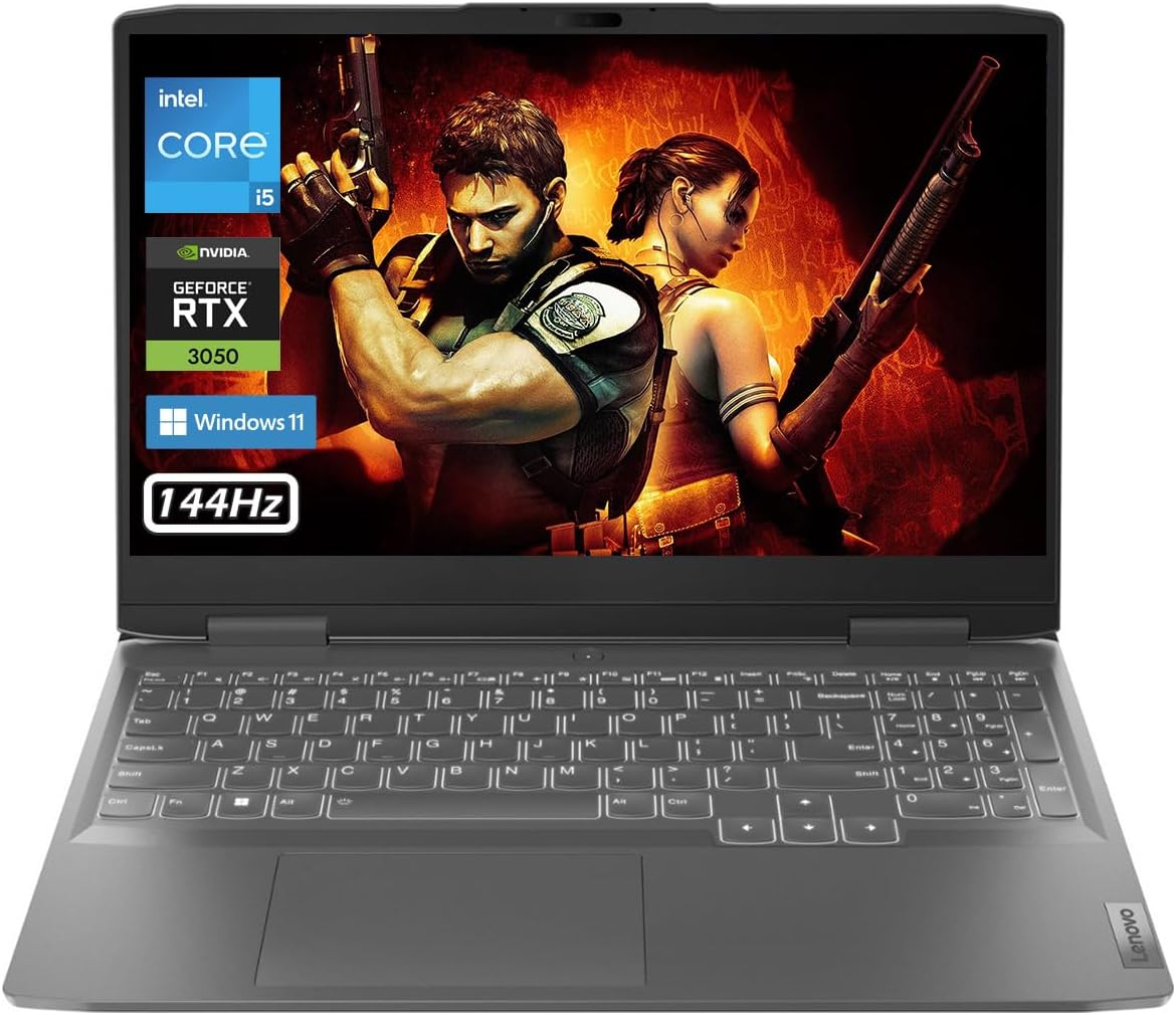 Lenovo LOQ 15.6" Gaming Laptop, 144Hz IPS, Intel Core i5-13420H (4.60GHz), 32GB RAM 2TB Storage, NVIDIA GeForce RTX 3050 Laptop GPU, Backlit KB, Win11, Storm Grey, W/GaLiMu