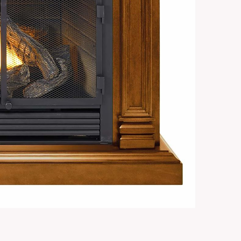 Duluth Forge Dfs-400R-2 32,000 BTU Vent Free Dual Fuel Mantel Fireplace - Apple Spice