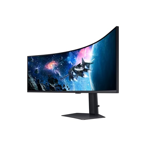 SAMSUNG 49" Odyssey G9 (G95C) Series DQHD 1000R Curved Gaming Monitor, 240Hz, 1ms(GtG), DisplayHDR 1000, AMD FreeSync Premium Pro, Eye Saver Mode, Auto Source Switch+, LS49CG950ENXZA, 2024