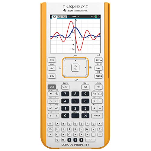 Texas Instruments TI-Nspire CX II Color Graphing Calculator with Student Software (PC/Mac) White 3.54 x 7.48