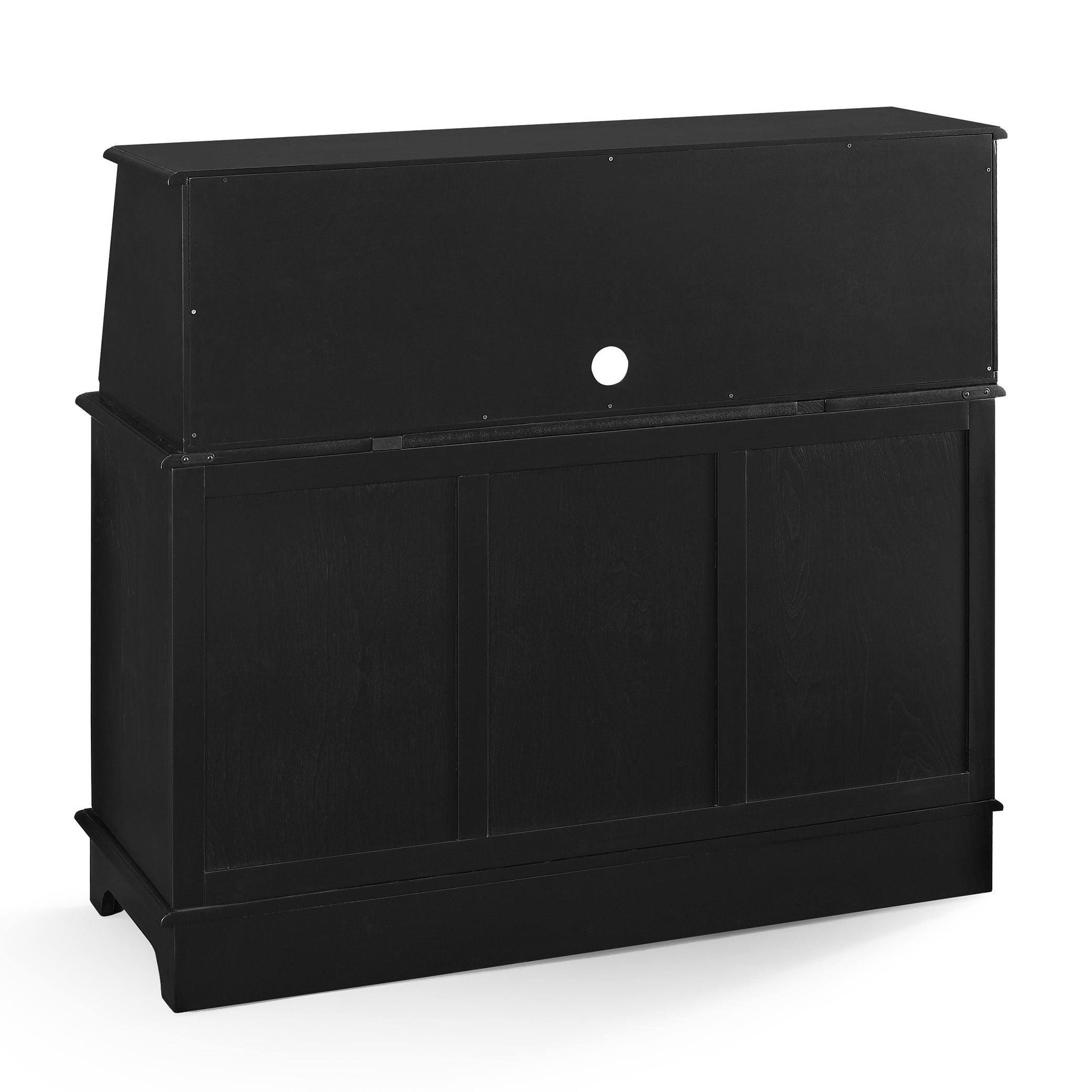 Crosley Furniture KF65001BK Sullivan Secretary Desk, Black