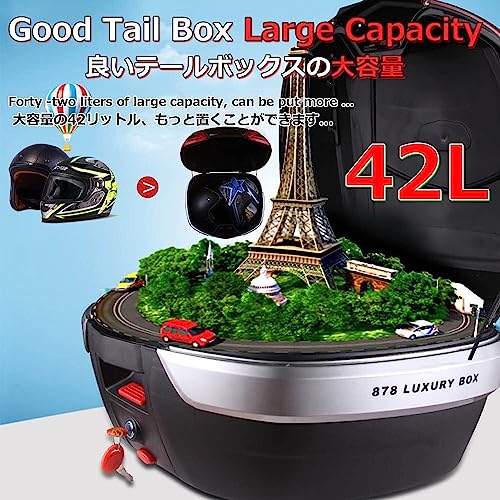 LEEBERTY Motorbike Tailgate, Motorbike Top Box, Motorbike Rear Luggage, Motorbike Travelling Top BoxMotorcycle Accessories