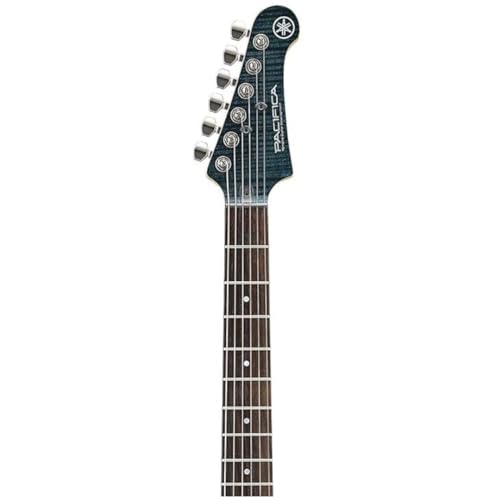 YAMAHA 6 String Solid-Body Electric Guitar, Right, Translucent Black, 612VII (PAC612VIIFM TBL)