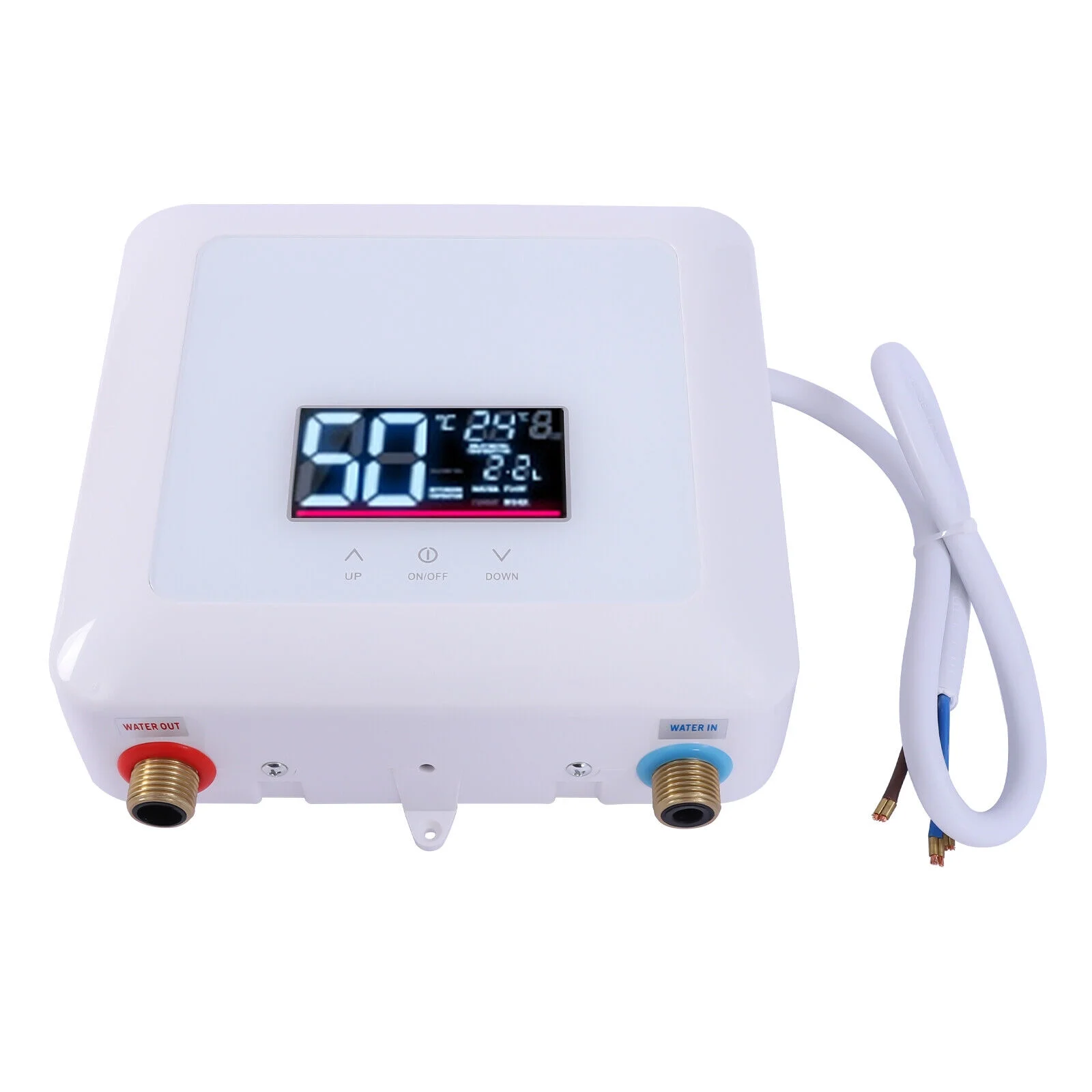 Colorfullrain Tankless Hot Water Instant Heater Electric Shower Kitchen Boiler Bath 110V 5500W