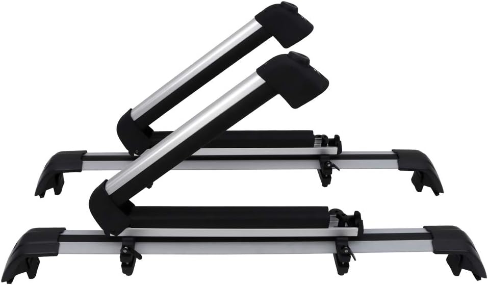 Snailfly Fit for Hyundai Palisade 2019-2022 Lockable Cross Bars Carrier & 29" Ski Snowboard Racks Kit - Work for 4 Skis or 4 Snowboards