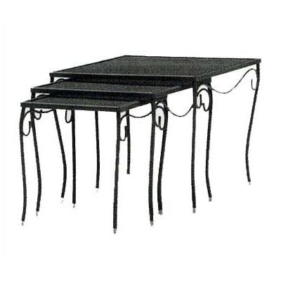 Briarwood Metal Side Table Woodard Table Size: Medium, Finish: Textured Black