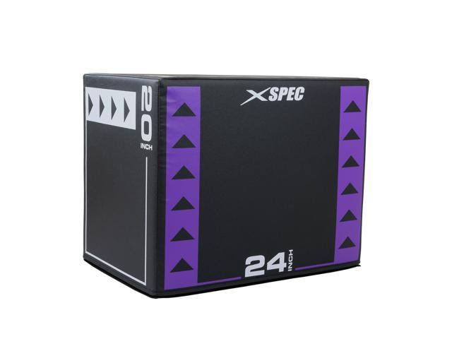 Xspec 3 in 1 Plyometric Fitness Exercise Jump Foam Box, 30x22 x 24x22 x 20x22
