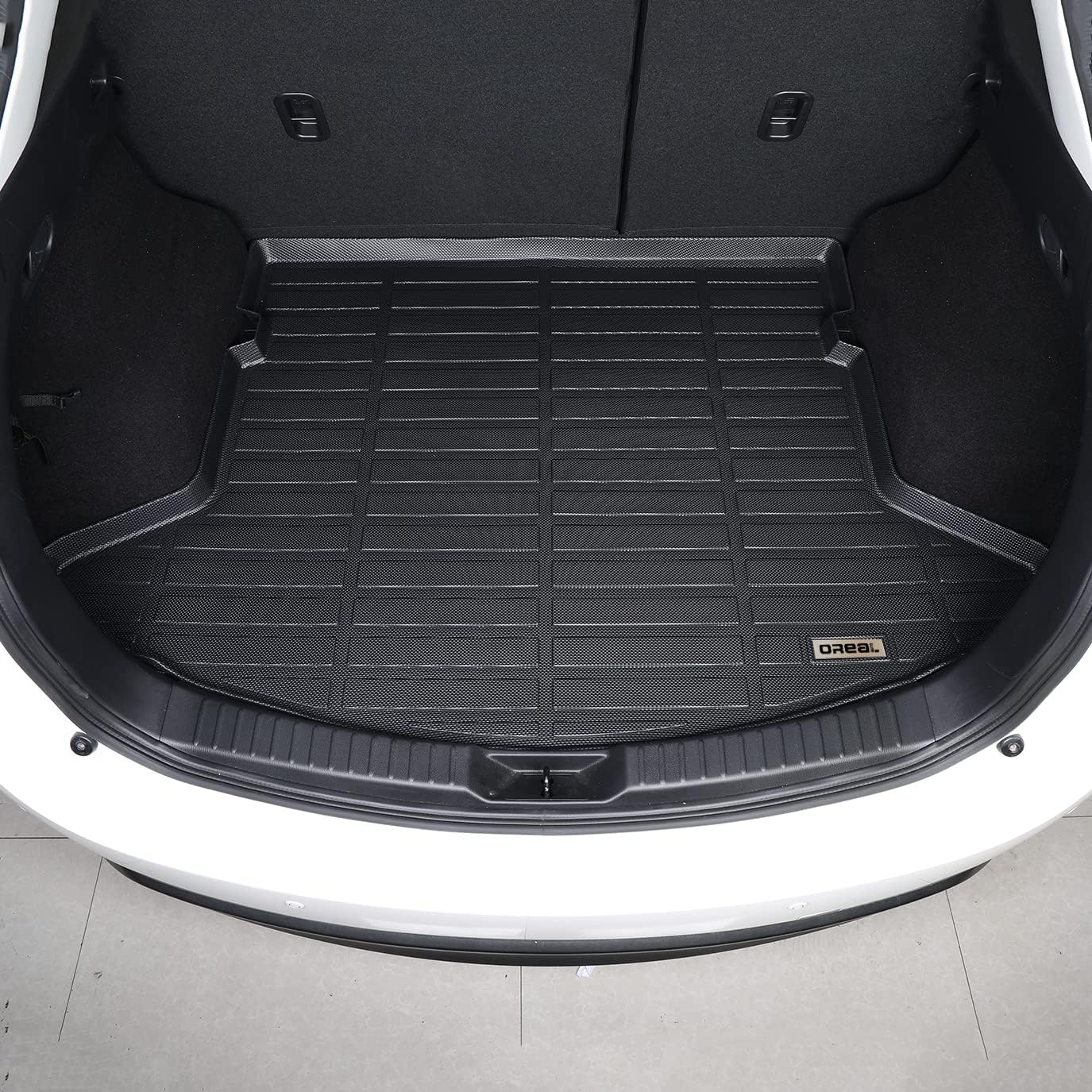 orealtrend Black Trunk Mat Replacement for Mazda CX 5 CX-5 2017-2022 Car Rear Cargo Liner Floor Cover All Weather Protection Waterproof Durable Odorless Custom Fit Pack of 2