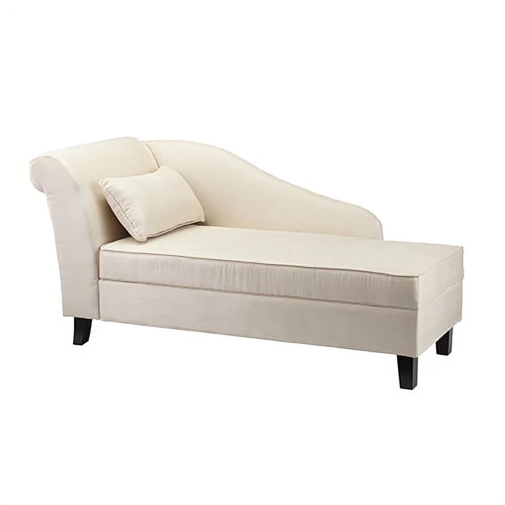 Longino Chaise Lounge w/ Storage, Khaki