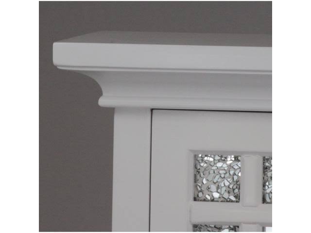 Windsor Wall Cabinet White - Elegant Home Fashions