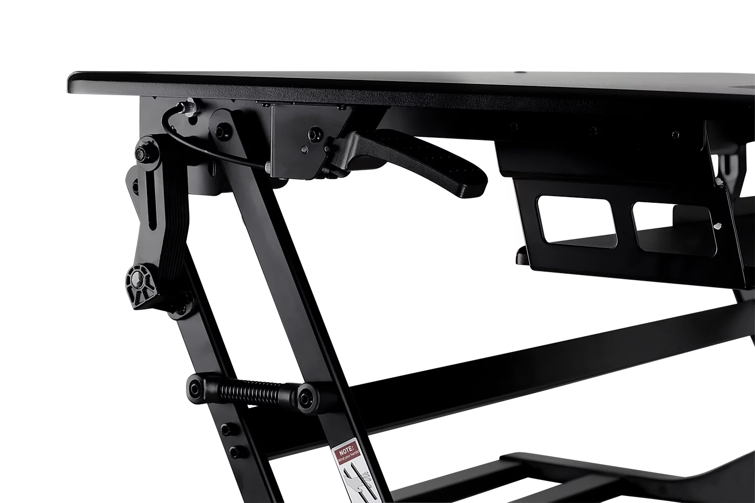 Mount-It! Extra Wide, Height Adjustable, Black, Steel, Standing Desk Converter, Ergonomic