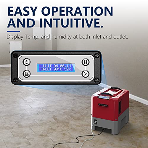 ALORAIR 180 PPD Commercial Dehumidifiers with Smart WiFi, Crawl Space Basement dehumidifier with Pump, Industry Water Damage Unit, Compact, Portable, Memory Starting, 5 Years Warranty, (Pack of 4)