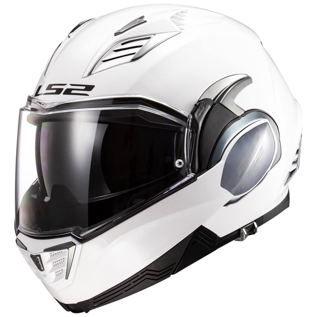 LS2 Valiant II Solid Modular Adult Street Helmets Gloss White / 2XL