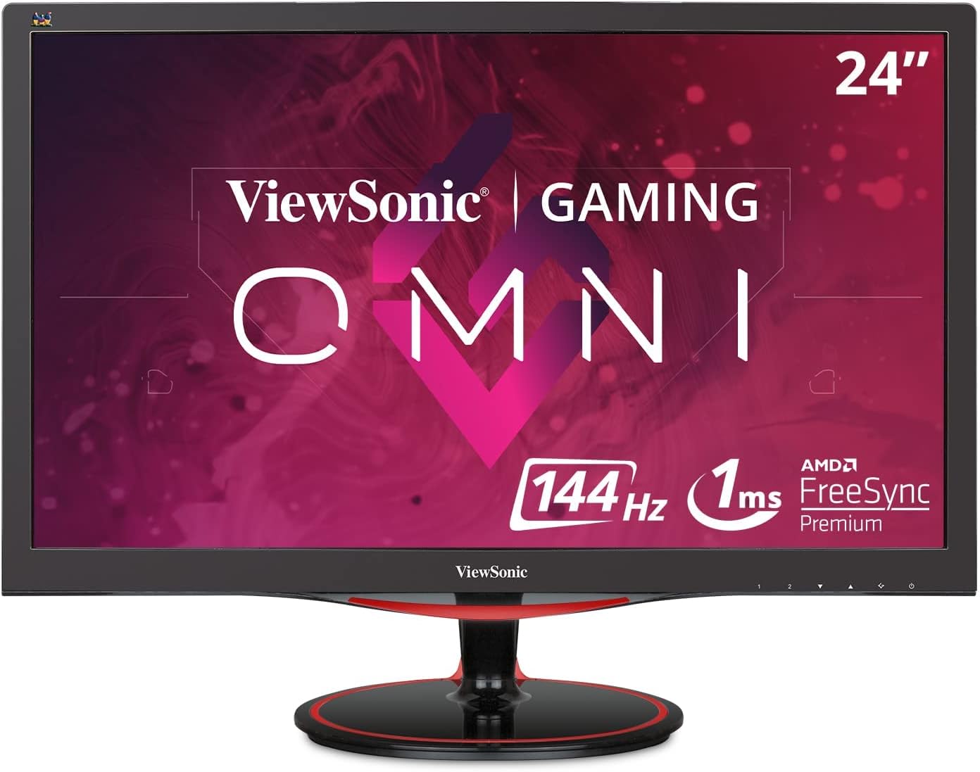 ViewSonic OMNI VX2418-P-MHD 24 Inch 1080p 1ms 165Hz Gaming Monitor with Adaptive Sync, Eye Care, HDMI and DisplayPort