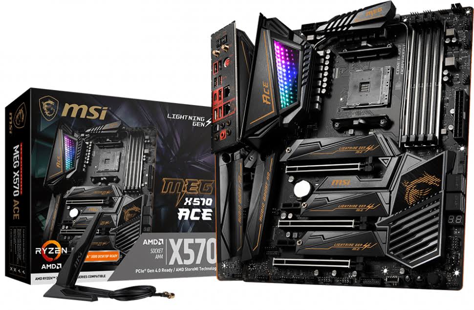 MSI MEG X570 ACE with AMD X570 ATX Motherboard - Socket AM4 - Megean