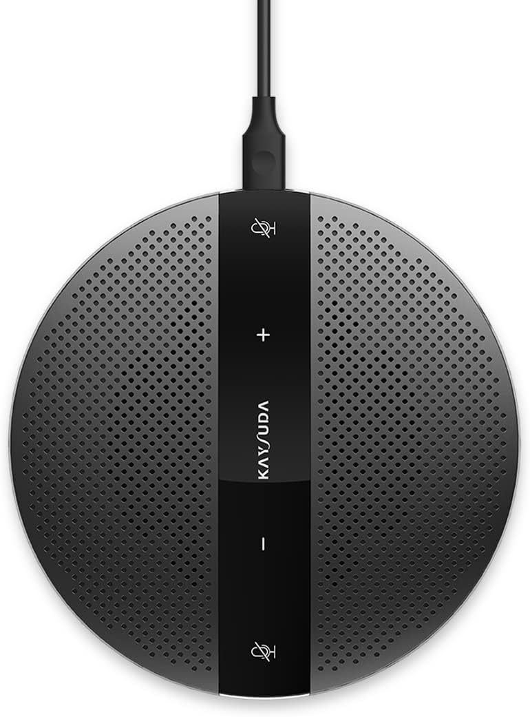 PC Microphone Speaker Business Conference USB Speakerphone for Skype, Webinar, Call Center Pack of 2