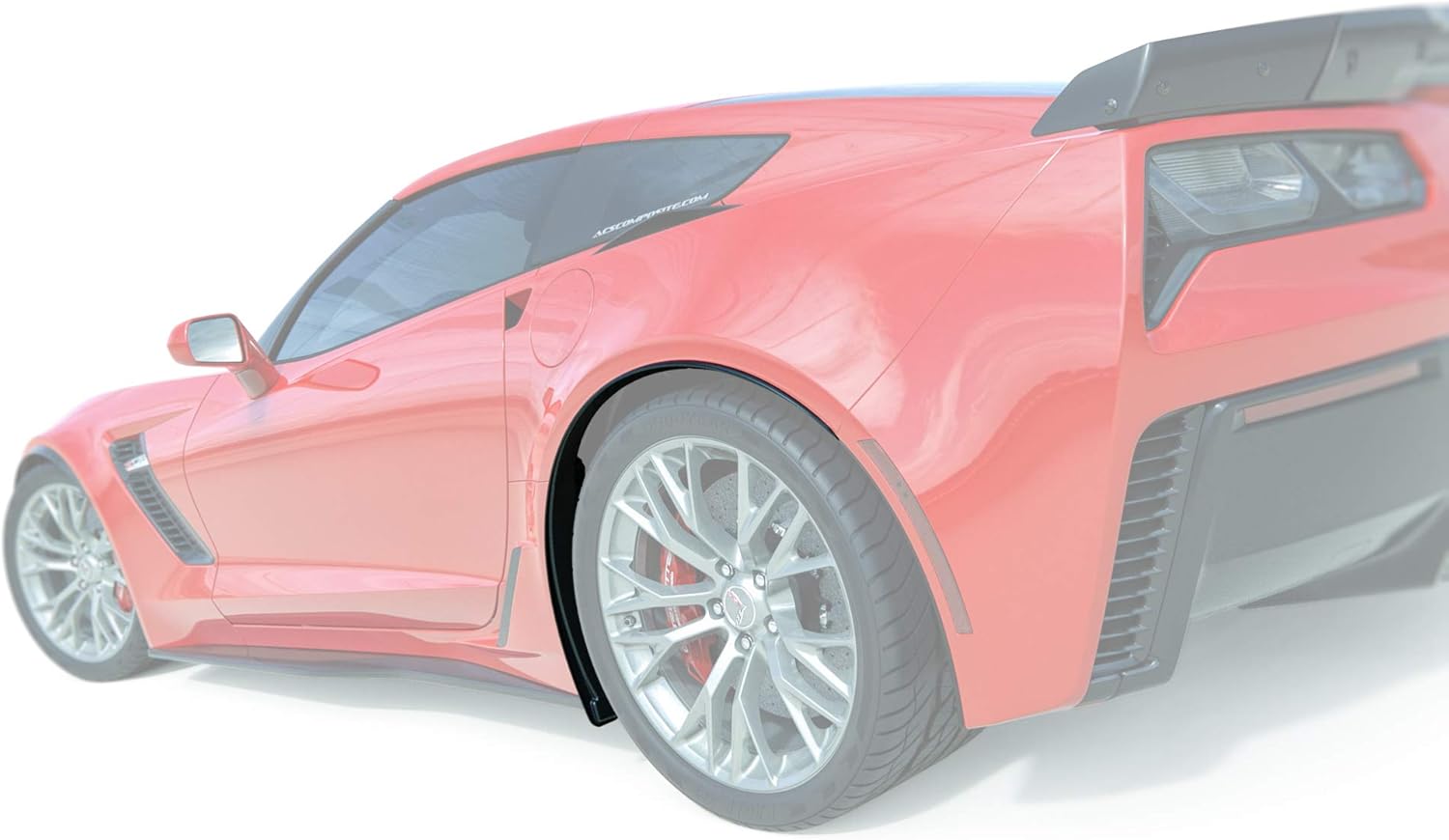 ACS Composite C7 Corvette ZR1, Z06, Grand Sport Rear Quarter Extensions | Painted Carbon Flash Black | 45-4-257