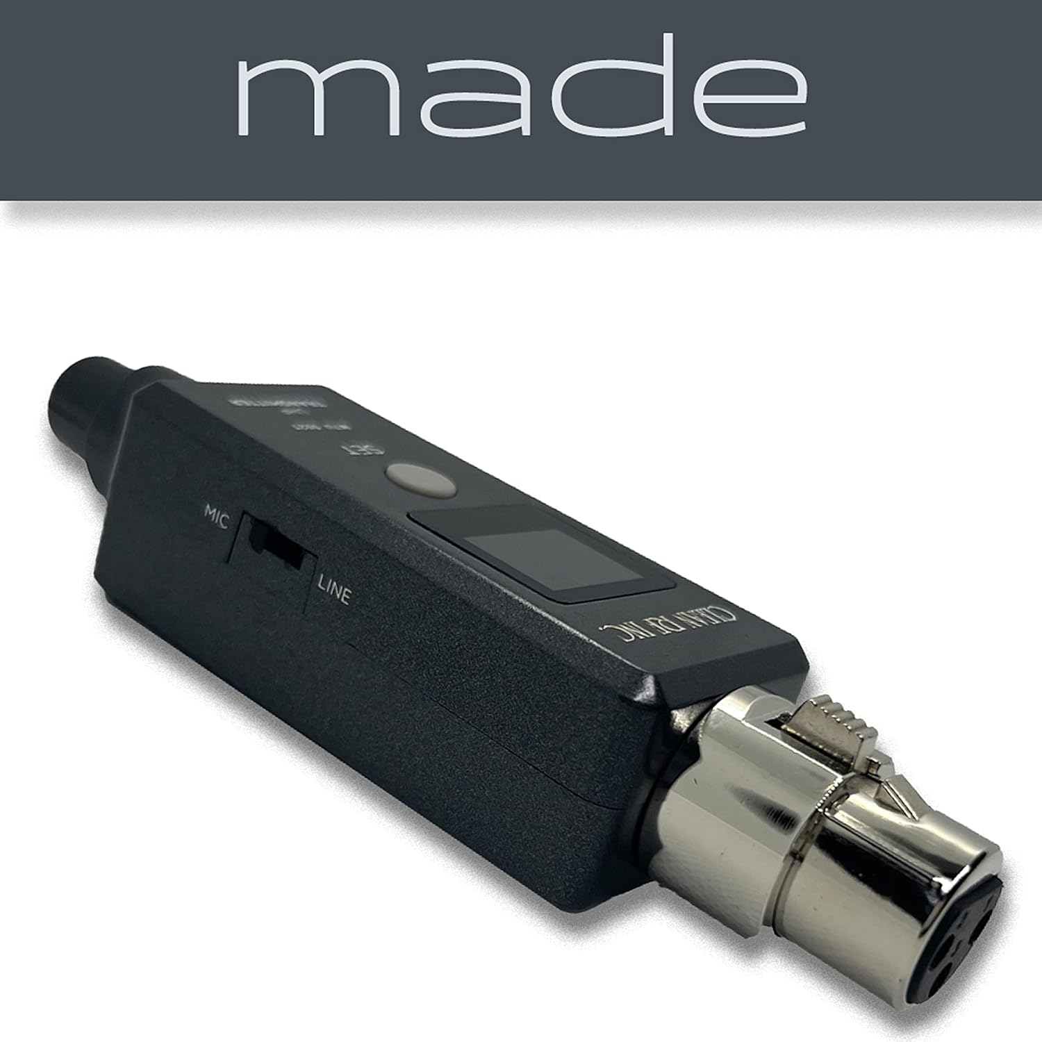 Wireless XLR Adapter System | Transmitter and Receiver for Dynamic Microphones Active PA Systems Mobile DJs or Instrument Wireless | 48k UHF Digital | 5+ Hours of Battery Life | USB Recharge Capable