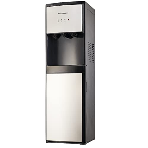 Frigidaire EFWC498 - Top Loading Cooler Dispenser -Hot & Cold Water - Child Safety Lock - Innovative Slim & Sleek Design, Holds 3 or 5 Gallon Bottles