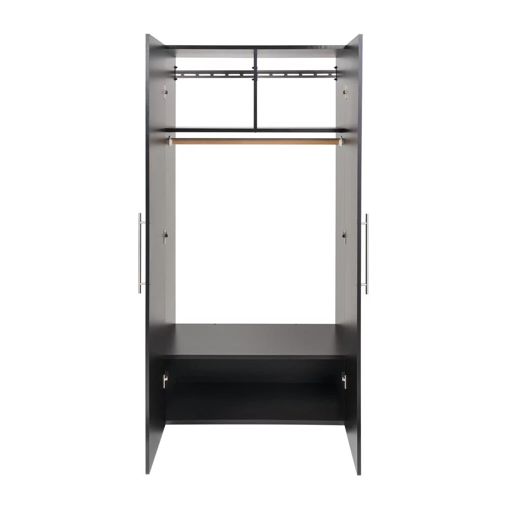 Prepac HangUps Wardrobe, Black