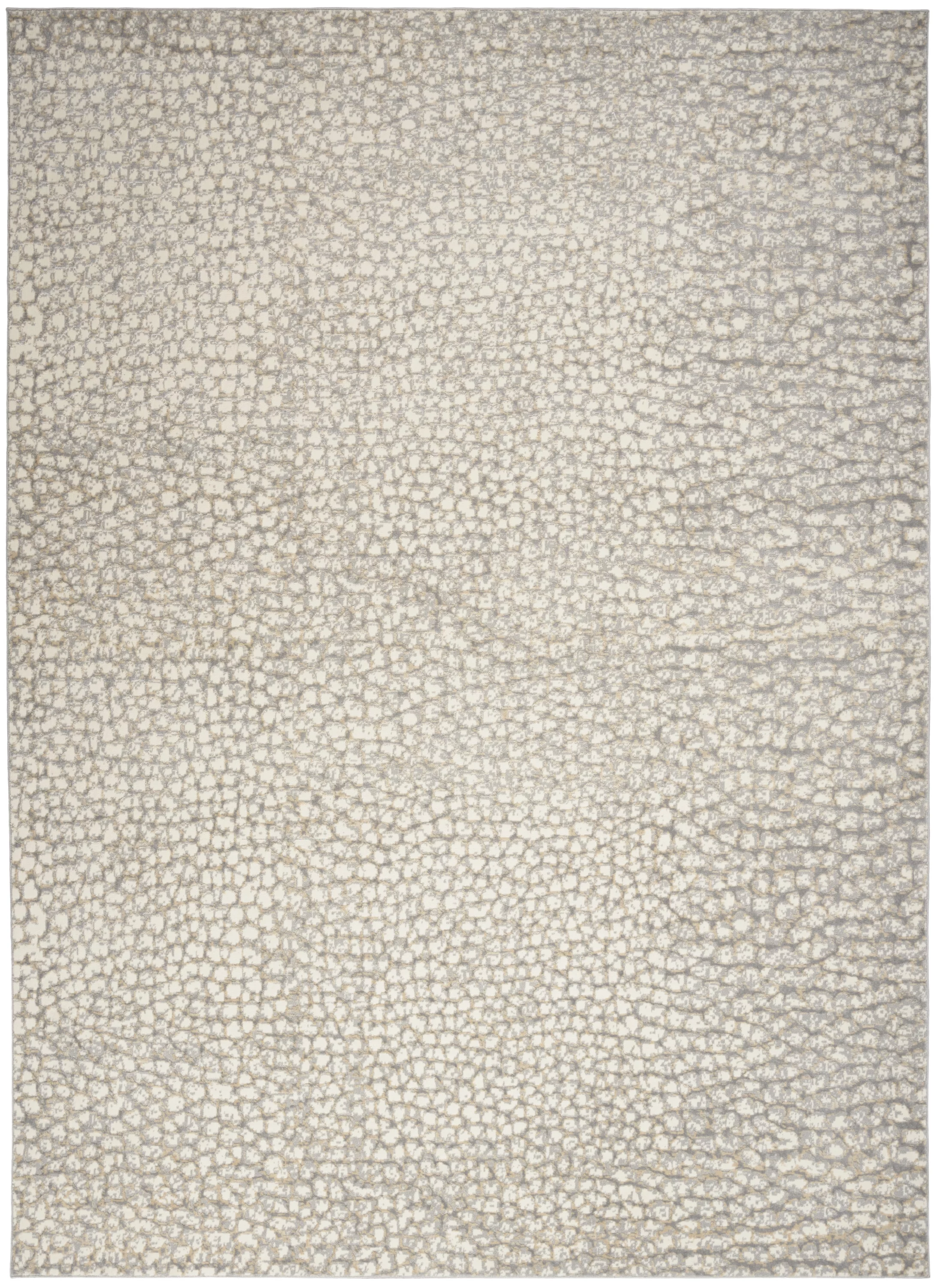 Inspire Me! Home Decor Joli Modern Abstract Ivory/Beige/Grey 8' x 10' Area Rug, (8' x 10')